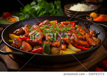 Korean Dak Galbi in Sizzling Pan 109781572