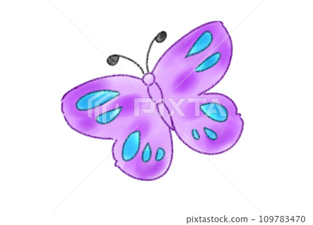 可愛的蝴蝶圖 109783470