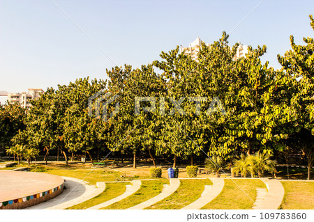 A picture of outdoor amphitheatre seating stairs A picture of outdoor amphitheatre seating stairs 109783860