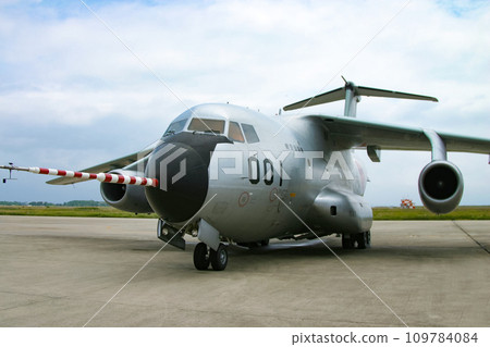Air Self-Defense Force transport aircraft C-1FTB on display Air Self-Defense Force transport aircraft C-1FTB on display 109784084