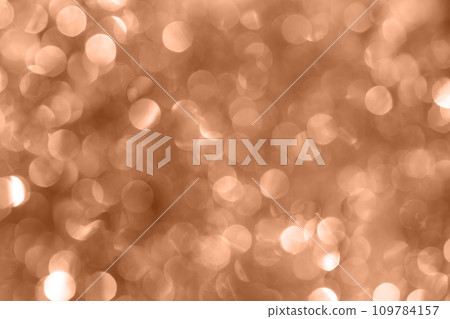 Color of the Year 2024 Peach Fuzz Abstract background. Glitter texture christmas background. 109784157