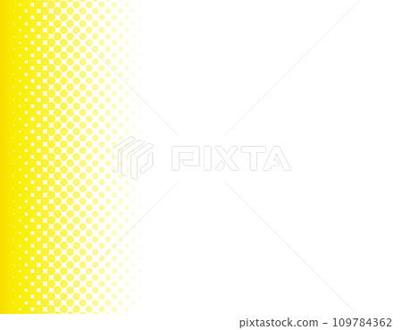 Frame material with halftone on the right side, yellow 109784362