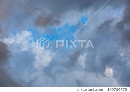 overcast sky, full-frame gray clouds background and texture overcast sky, full-frame gray clouds background and texture 109784776