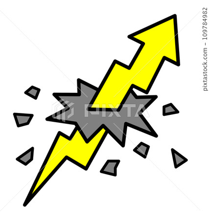突破限制並向上延伸的箭頭圖示 109784982