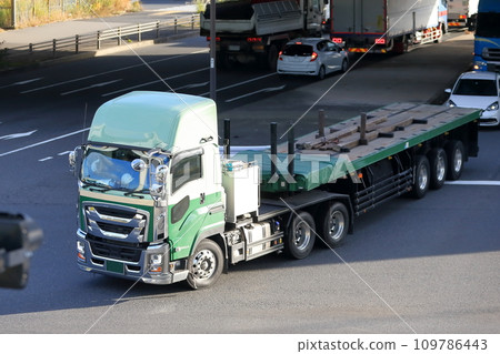 Trailer truck image Trailer truck image 109786443