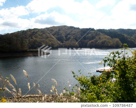 風景與水壩湖 風景與水壩湖 109786487