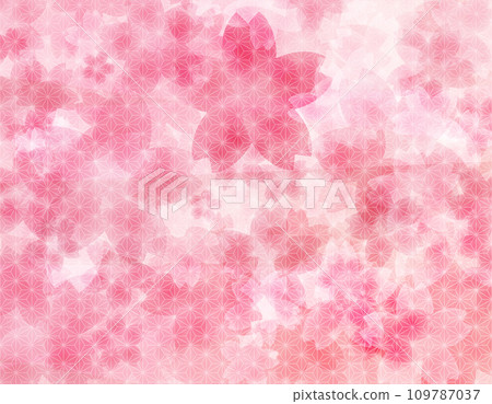 櫻花花瓣的日本圖案背景圖粉紅漸層背景 櫻花花瓣的日本圖案背景圖粉紅漸層背景 109787037