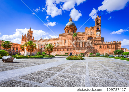 Palermo, Sicily. Norman Cathedral, heritage of medieval Italy. Palermo, Sicily. Norman Cathedral, heritage of medieval Italy. 109787417