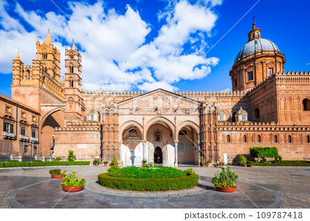 Palermo, Sicily. Norman Cathedral, heritage of medieval Italy. Palermo, Sicily. Norman Cathedral, heritage of medieval Italy. 109787418