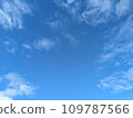 Summer blue sky and white clouds 109787566