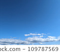 Blue sky and white clouds 109787569
