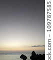 beautiful beach sunset 109787585
