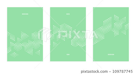 Abstract geometric technological company brochure. Vector business flyer. 109787745