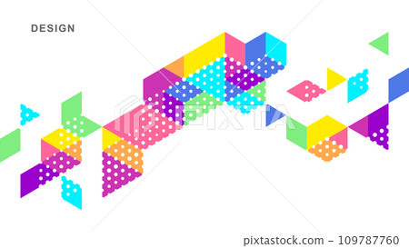 Abstract geometric technological background. Vector creative design. Abstract geometric technological background. Vector creative design. 109787760