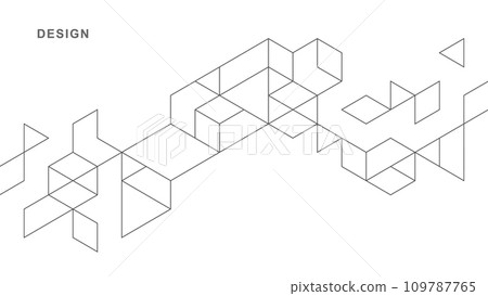 Abstract geometric technological background. Vector creative design. Abstract geometric technological background. Vector creative design. 109787765