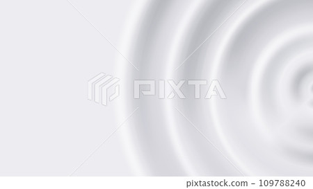 Milk ripple. Creamy white background with circles on water surface. Cream drop banner vector backdrop template Milk ripple. Creamy white background with circles on water surface. Cream drop banner vector backdrop template 109788240