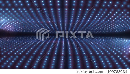 Abstract blue background of glowing futuristic energy magical bright dots and particles 109788684