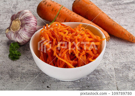 Korean carrot salad in the bowl Korean carrot salad in the bowl 109789780