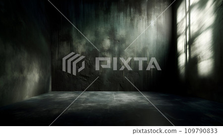 dark room with concrete floor 109790833
