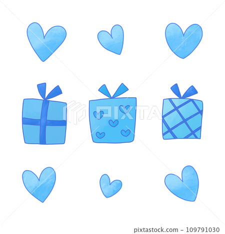 White day gift and heart set 109791030