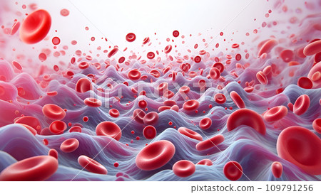 blood cells in the vein 109791256