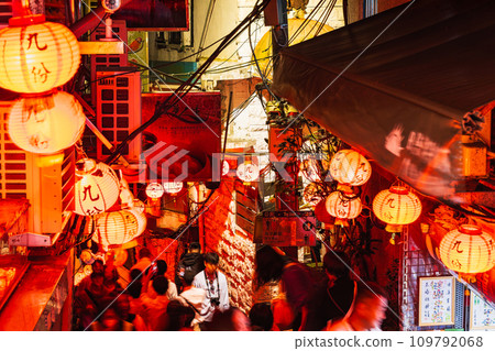 Jiufen at night, Taiwan 109792068