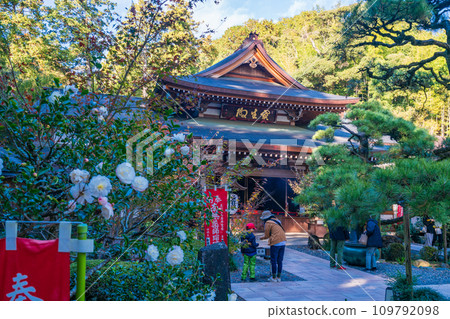 (Fukuroi City, Shizuoka Prefecture) People visiting the holy mountain of eyes, Yuzanji Hoshoden (Fukuroi City, Shizuoka Prefecture) People visiting the holy mountain of eyes, Yuzanji Hoshoden 109792098