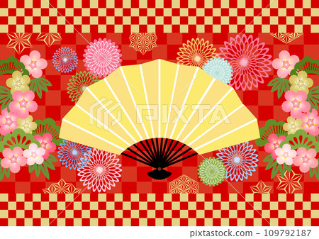 Japanese pattern background 109792187