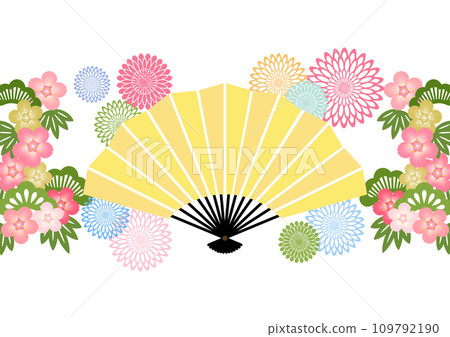 Japanese pattern background 109792190