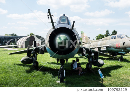jet in Aviation Museum in Krakow 109792229