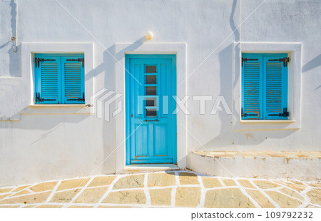 Wood door in old house 109792232