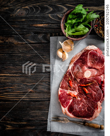 Piece of raw lamb meat Piece of raw lamb meat 109792346