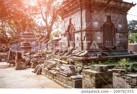 Pashupatinath temple complex in Kathmandu 109792355