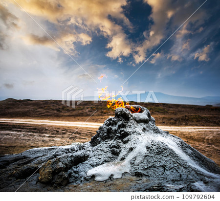 mud volcanoes of Gobustan mud volcanoes of Gobustan 109792604