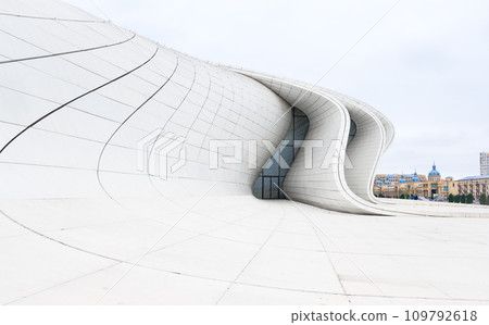 Futuristic walls of Heydar Aliev Center in Baku Futuristic walls of Heydar Aliev Center in Baku 109792618