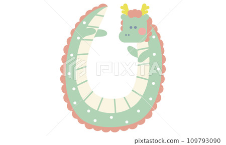 Cute polka dot dragon frame 2 Cute polka dot dragon frame 2 109793090