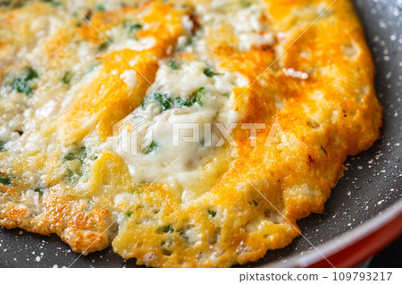 Tofu cheese pancake filled with cheese Tofu cheese pancake filled with cheese 109793217