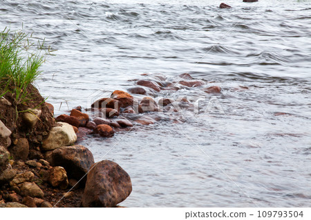 The nature rock in the river 109793504