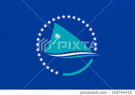 Flag of The Pacific Community. South Pacific Commission. regional organization 109794418