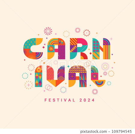Carnival banner,flyer,invitation for festival 2024 Carnival banner,flyer,invitation for festival 2024 109794545