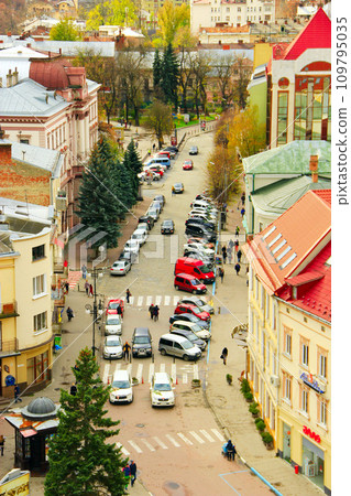view to Ivano-Frankivsk from a bird's eye view 109795035