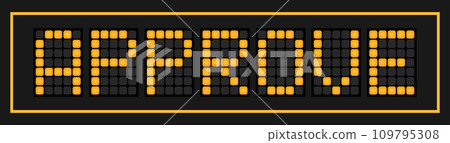 Orange color led banner in word approve on black background 109795308