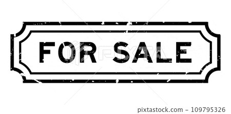 Grunge black for sale word rubber seal stamp on white background Grunge black for sale word rubber seal stamp on white background 109795326