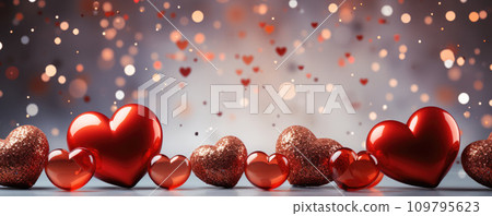 Heartfelt Celebration: Romantic Background for Valentine's Day Heartfelt Celebration: Romantic Background for Valentine's Day 109795623