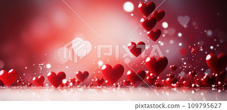 Dreamy Love: Stylish Abstract Valentine's Celebration 109795627