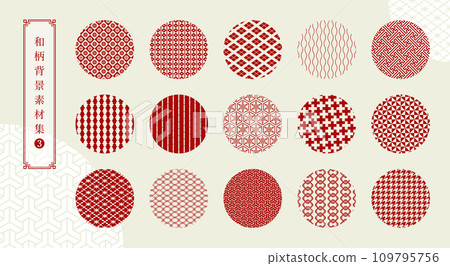 Traditional Japanese pattern Japanese paper background material 109795756
