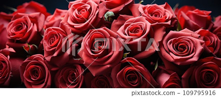 Celebration of Love: Vibrant Red Roses in a Beautiful Bouquet for Special Occasions Celebration of Love: Vibrant Red Roses in a Beautiful Bouquet for Special Occasions 109795916