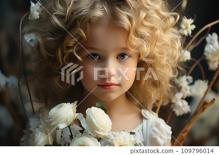 Festive Cupid: Cute Baby Spreading Valentine's Joy Festive Cupid: Cute Baby Spreading Valentine's Joy 109796014