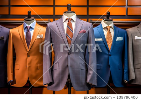 Fashioned for Success: Elegant Business Suit in Atelier Setting Fashioned for Success: Elegant Business Suit in Atelier Setting 109796400