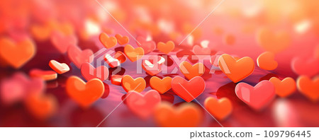 Captivating Love: Romantic Red Hearts for Valentine's Day 109796445